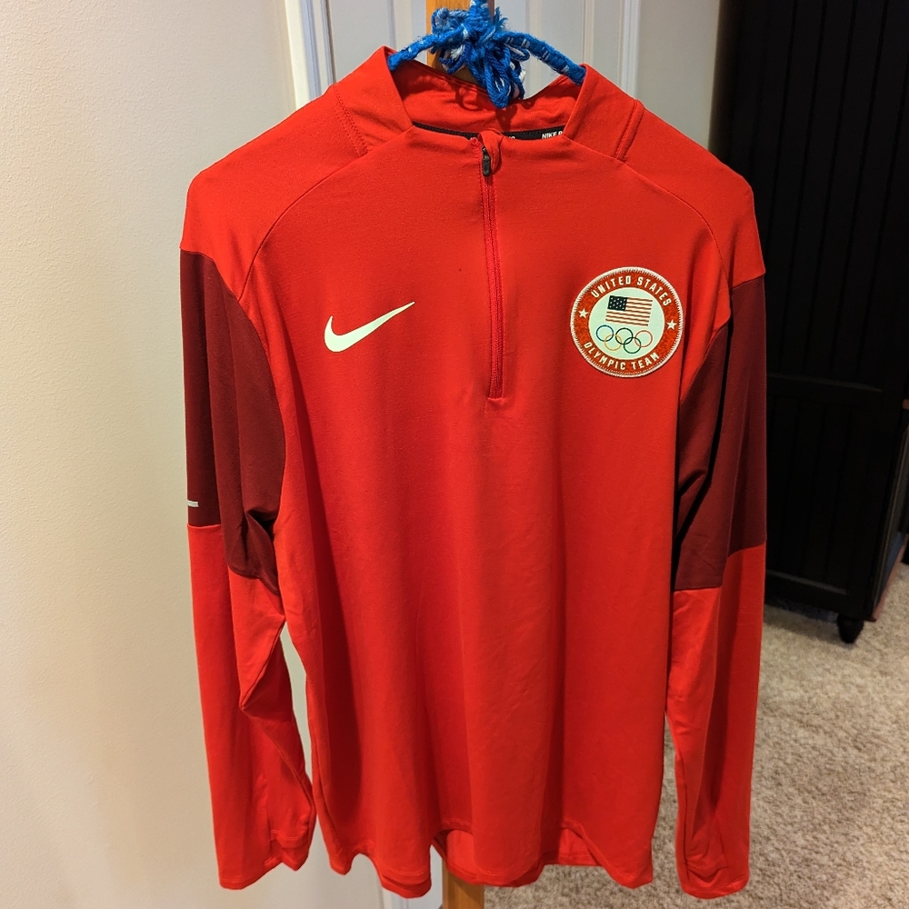Nike Running USA Olympic Team Quarter Zip - Men's Large